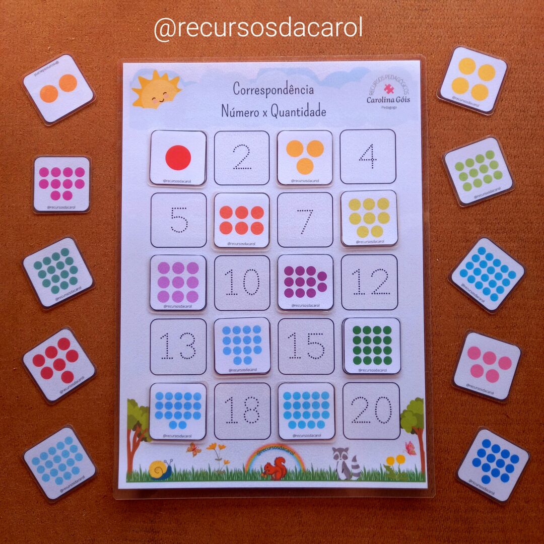 Número x Quantidade até 20