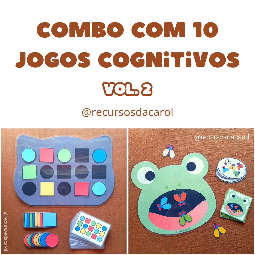 Combo com 10 Jogos Cognitivos Vol.2